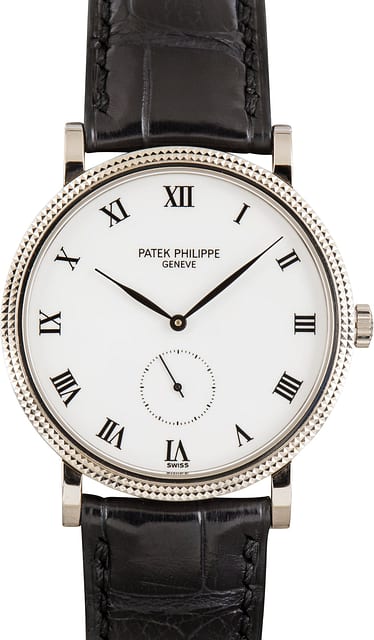 Pre-Owned Patek Philippe Calatrava Ref 3919G 18k White Gold