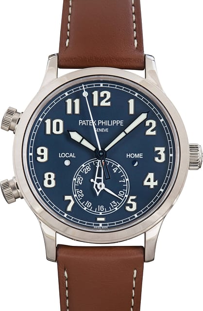 Patek Philippe Calatrava Pilot Travel Time 5524G Blue Dial