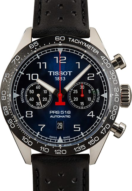 Tissot PRS 516 Automatic Chronograph Blue Dial
