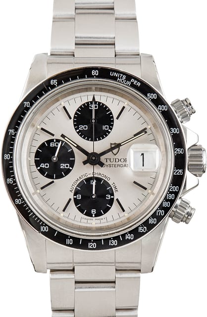 Tudor Oysterdate Big Block 79160 Silver Dial