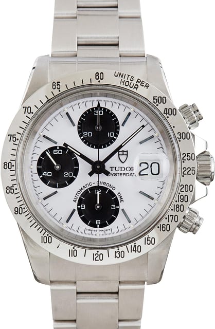 Tudor Oysterdate 79180 Big Block White Panda Dial