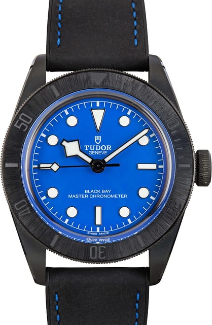 Pre-Owned Tudor Black Bay 41 Ceramic Case 79210 Blue Dial