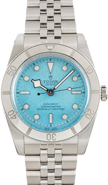 Pre-owned Tudor Black Bay 54 Stainless Steel 79000 Lagoon Blue