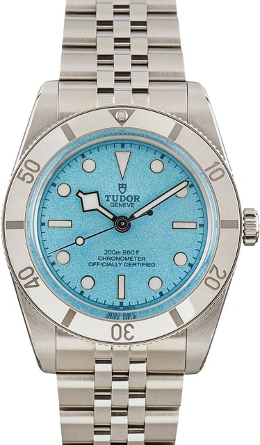 Pre-Owned Tudor Black Bay 54 Ref 79000 Lagoon Blue Dial