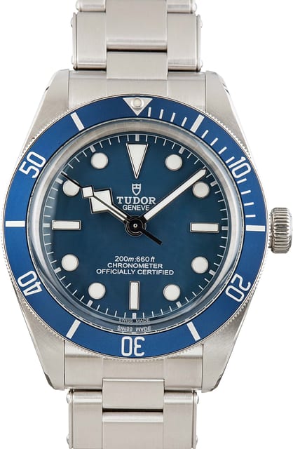Pre-owned Tudor Black Bay 79030 Blue Dial and Bezel
