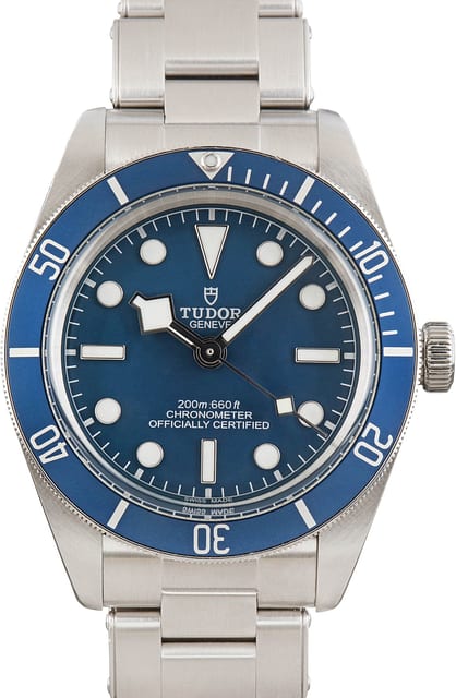 Pre-owned Tudor Heritage Black Bay Ref 79030B Blue Dial