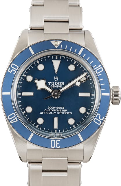 Pre-Owned Blue Dial Tudor Heritage Black Bay Ref 79030B