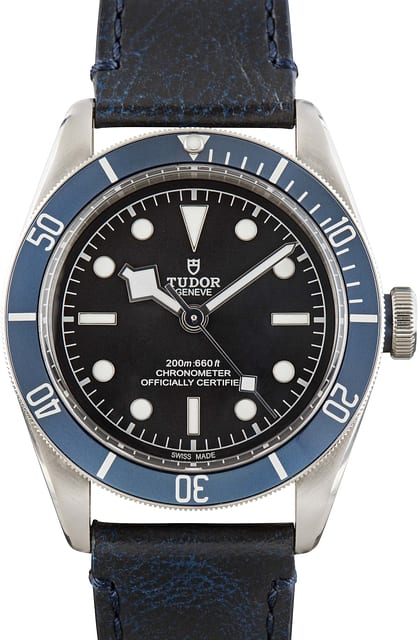 Pre-Owned Tudor Black Bay Ref 79230B Steel on Leather