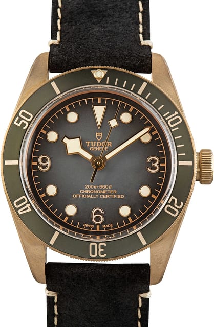 Tudor Heritage Black Bay Bronze 79250BA Leather Strap