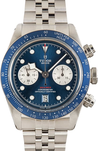 Used Tudor Black Bay Chrono 79360 Blue Dial