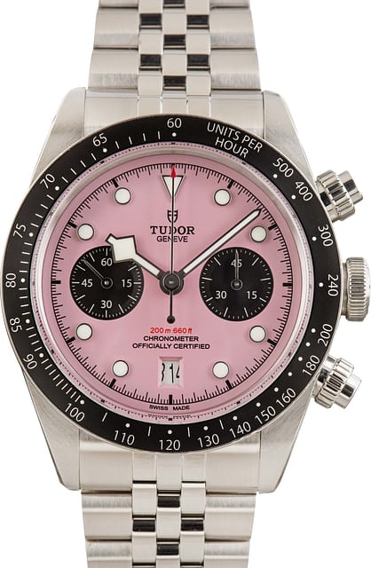 Tudor Black Bay Chrono Stainless Steel 79360N Pink Dial