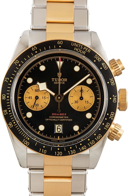 Pre-owned Tudor Black Bay Chrono Gold & Steel