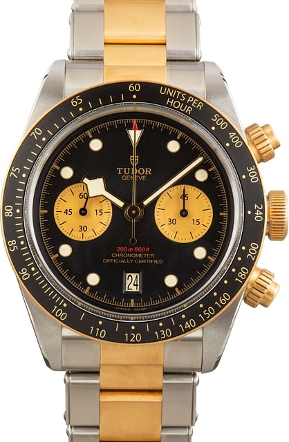 Tudor Black Bay Chrono Steel & Gold Black Dial