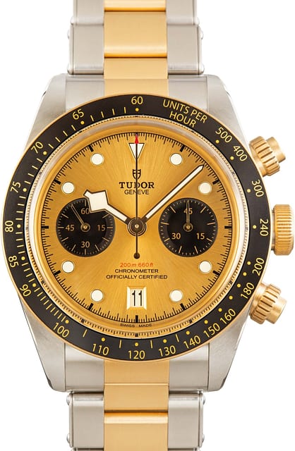 Pre-Owned Tudor Black Bay Chrono 79363N Steel & Gold