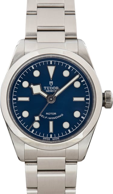 Pre-owned Tudor Heritage Black Bay 79500 Blue Dial