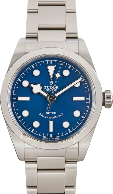 Pre-owned Tudor Heritage Black Bay Ref 79500 Blue Dial