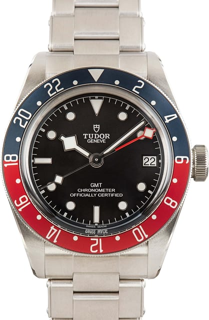 Used Men's Tudor Black Bay GMT 79830RB Red & Blue Bezel