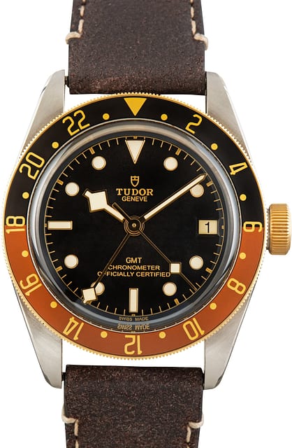 Pre-Owned Tudor Black Bay GMT S&G 79833MN Black & Brown Bezel
