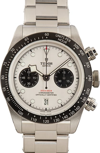 Pre-Owned Opaline Dial Tudor Black Bay Chrono Ref 79360N
