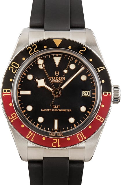 Pre-owned Tudor Black Bay 58 GMT on Rubber Strap