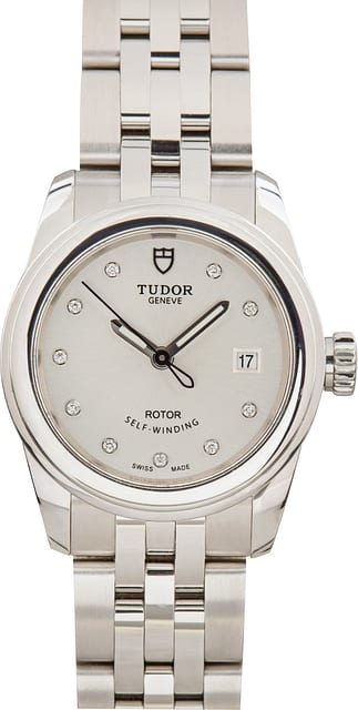 Pre-owned Tudor Glamour Date Ref 51000 Stainless Steel