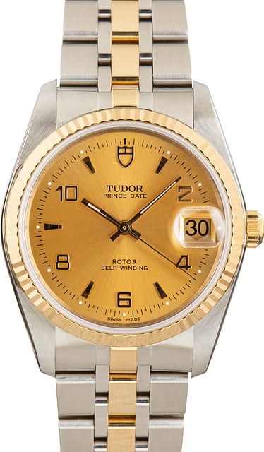 Pre-Owned Tudor Prince OysterDate Ref 74033