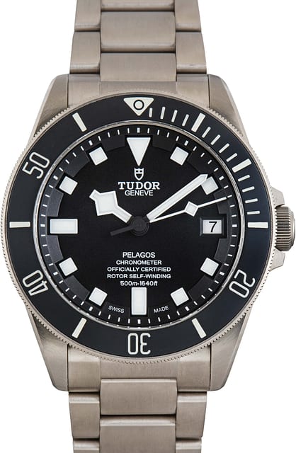Pre-Owned Titanium Tudor Pelagos 25600TN Black