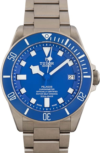 Pre-owned Tudor Pelagos Ref 25600TB Blue Dial