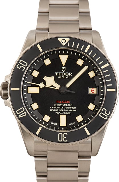 Used Black Dial Tudor Pelagos LHD Ref 25610TNL Titanium