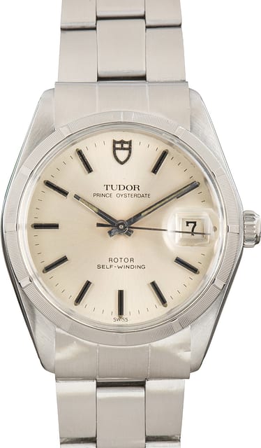 Pre-Owned Tudor Prince Oysterdate ref 90734 Silver Dial