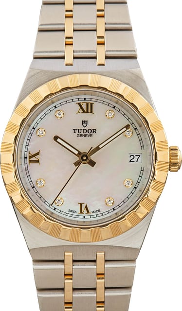Tudor Royal 28403 Mother of Pearl Diamond Dial