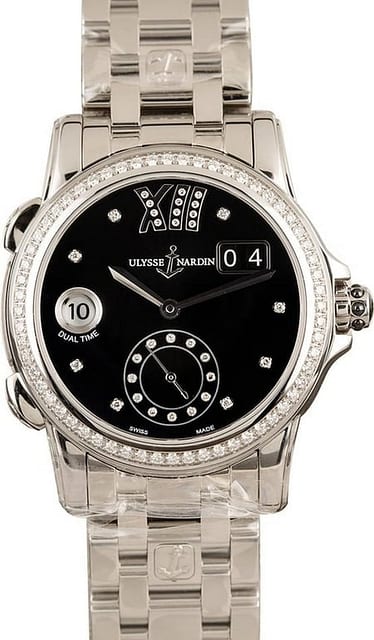 Ulysse Nardin Dual Time Diamond Dial & Bezel