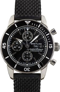 Breitling Superocean Heritage Chronograph 44 Steel on Rubber Black Dial