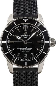 Breitling Black Dial Superocean Heritage B20 Automatic 44 Steel on Rubber