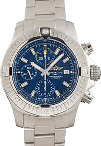 Used Breitling Avenger Chronograph 45 Stainless Steel Blue Dial