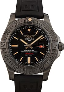 Pre-owned Breitling Avenger Blackbird Black Dial