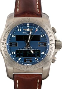 Men's Breitling Cockpit B50 Titanium Blue Dial