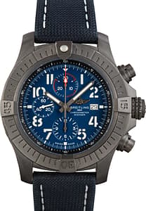 Pre-owned Breitling Super Avenger Chronograph 48 Night Mission Blue Dial