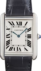 Cartier Tank Solo W1018355 Large White Roman Dial