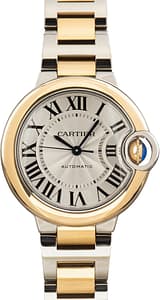 Pre-owned Ballon Bleu de Cartier Steel & Yellow Gold
