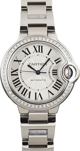 Pre-Owned Cartier Ballon Bleu ref W4BB0016 Diamond Bezel