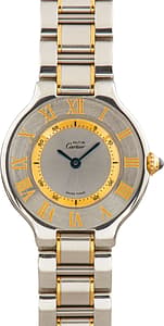 Cartier Must 21 W10073R6 Stainless Steel & Yellow Gold