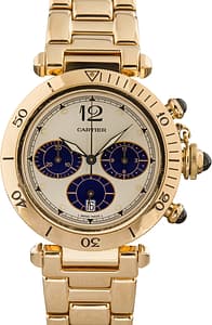 Cartier Pasha 38 Chronograph Yellow Gold