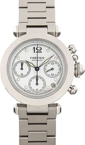 Pre-Owned Cartier Pasha W31039M7 White Dial