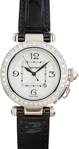 Pre-Owned Pasha De Cartier WJ1050M9 White Gold