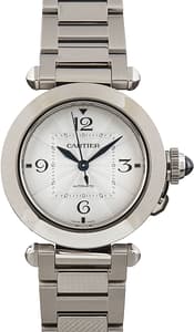 Cartier Pasha WSPA0013 Silver Roman Dial