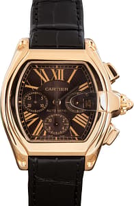 Pre-Owned Cartier Roadster Chronograph W62042Y5 Rose Gold