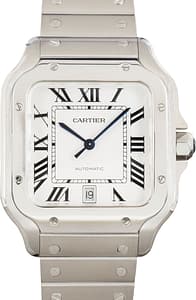 Used Santos de Cartier WSSA0018 Large Stainless Steel Model