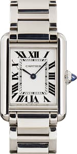 Used Tank Must de Cartier Steel WSTA0107 Small Model