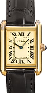 Cartier Tank Vermeil Ivory Dial